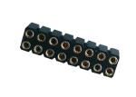 Machined Round Female Pin Header Connector DIP PPS 2.54mm 180° UL94V 0