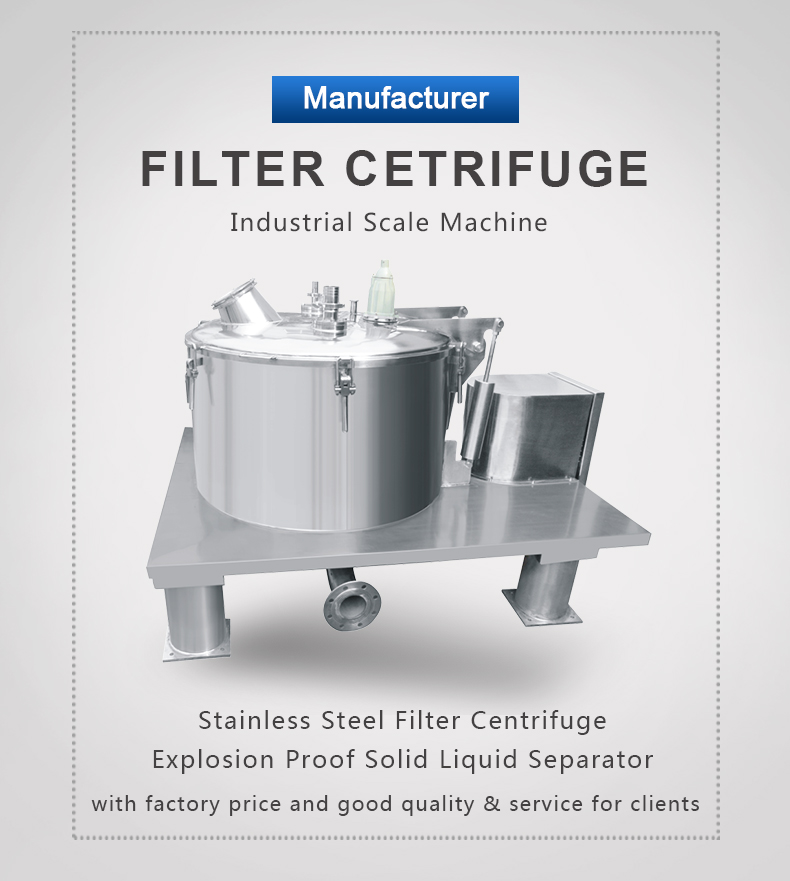 Zhonglian Flat sesame oil extraction industrial centrifuge separator Perforated Basket Centrifuge for acetic acid