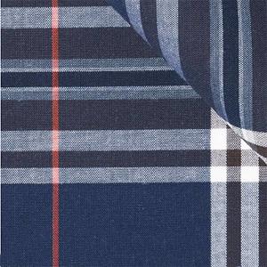 Wholesale Checkered Navy Cream Red Gingham Cotton Fabric 50s 130*100 113gsm SGS from china suppliers