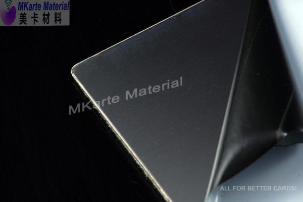 0.6mm / 0.8mm Thickness PVC Card Material Ultra Glossy Stainless Steel Plates