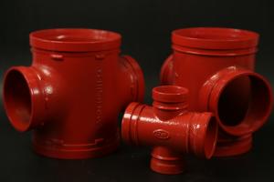 Wholesale Threaded Connection 4 Way Cross Pipe Fitting Ductile Iron from china suppliers