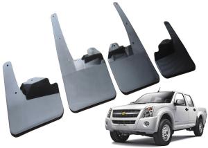 Wholesale Durable Plastic Car Mud Guards , ISUZU 2008 DMAX Double Cab OE Mud Flaps from china suppliers