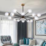 Nordic Molecular LED Pendant Lights Creative Chandelier Bedroom Living Room