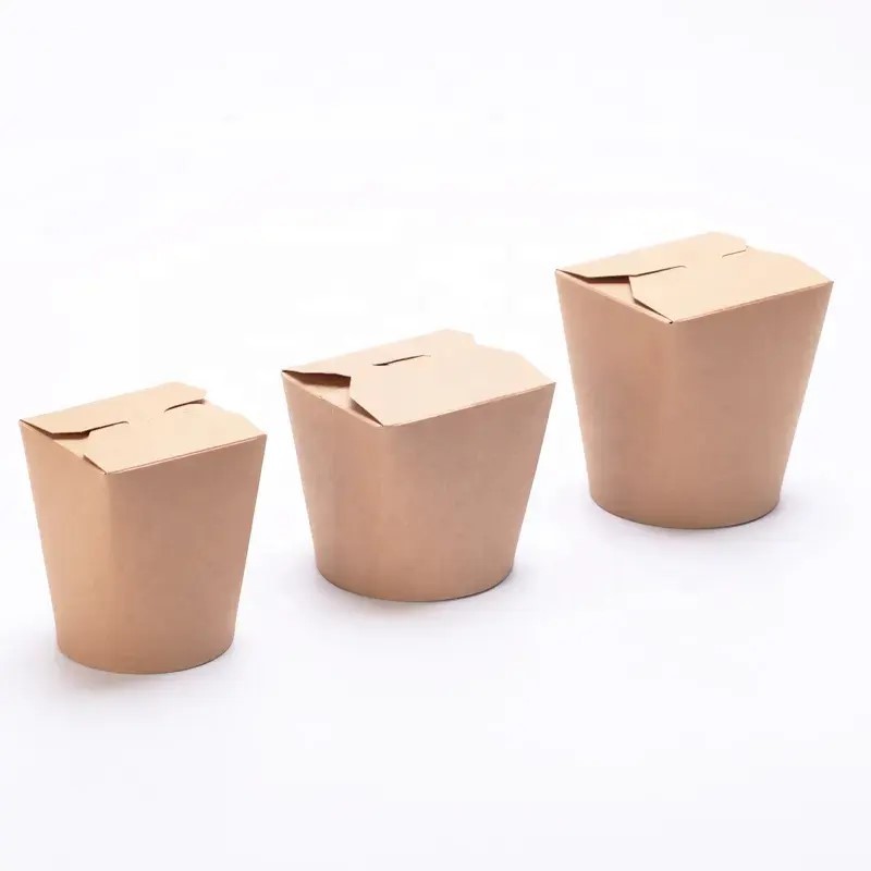 Takeaway noodles soup round noodle box accept cowhide blank noodle boxes pasta box
