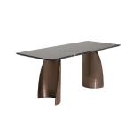 Satin Finish Modern Marble Dining Table Dining Room / Hotel Furniture