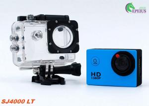 Wholesale SJ4000 Waterproof Motorbike Helmet Camera 720P , 120 Degree Blue Gopro Cycling Camera from china suppliers