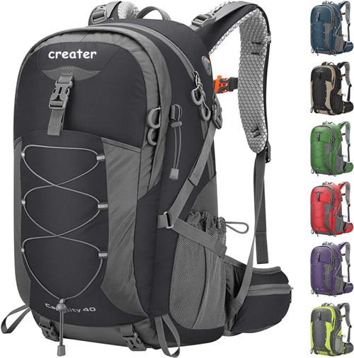 Well Stitched Ultralight Trekking Backpack 40L Waterproof For Camping Climbing