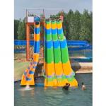 Customized Lanes Rainbow Water Slide Aqua Park Equipment Anti UV
