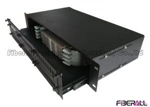 2U Rack Mounted Fiber Patch Panel Big Capacity Fiber Optic Terminal Box 48 Fibers
