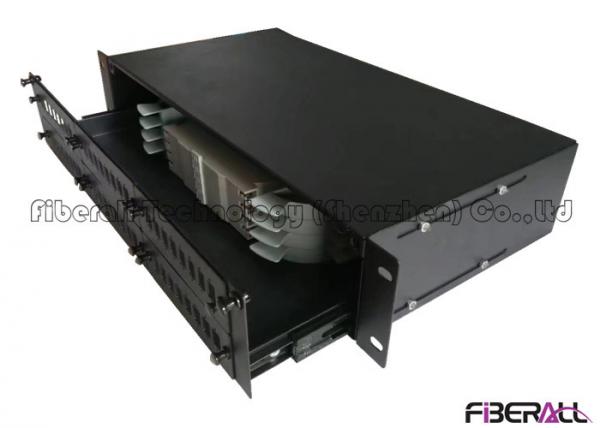 Quality 2U Rack Mounted Fiber Patch Panel Big Capacity Fiber Optic Terminal Box 48 Fibers for sale