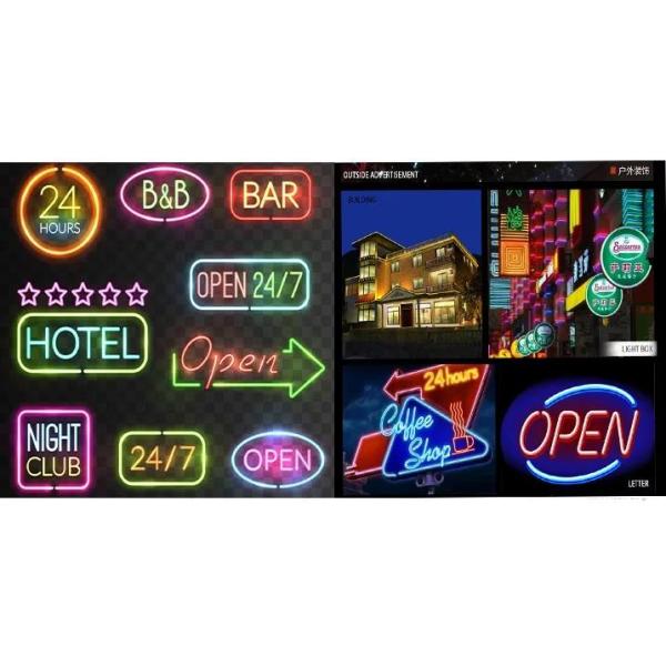 Wall Art fashion Neon light flexible silicon decorations 12v 24v 360 degree Night Lamp Led Neon Light For Home Party Neon Lights