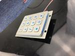 3X4 layout IP 65 water sealed telephon entry number back lighted keypad