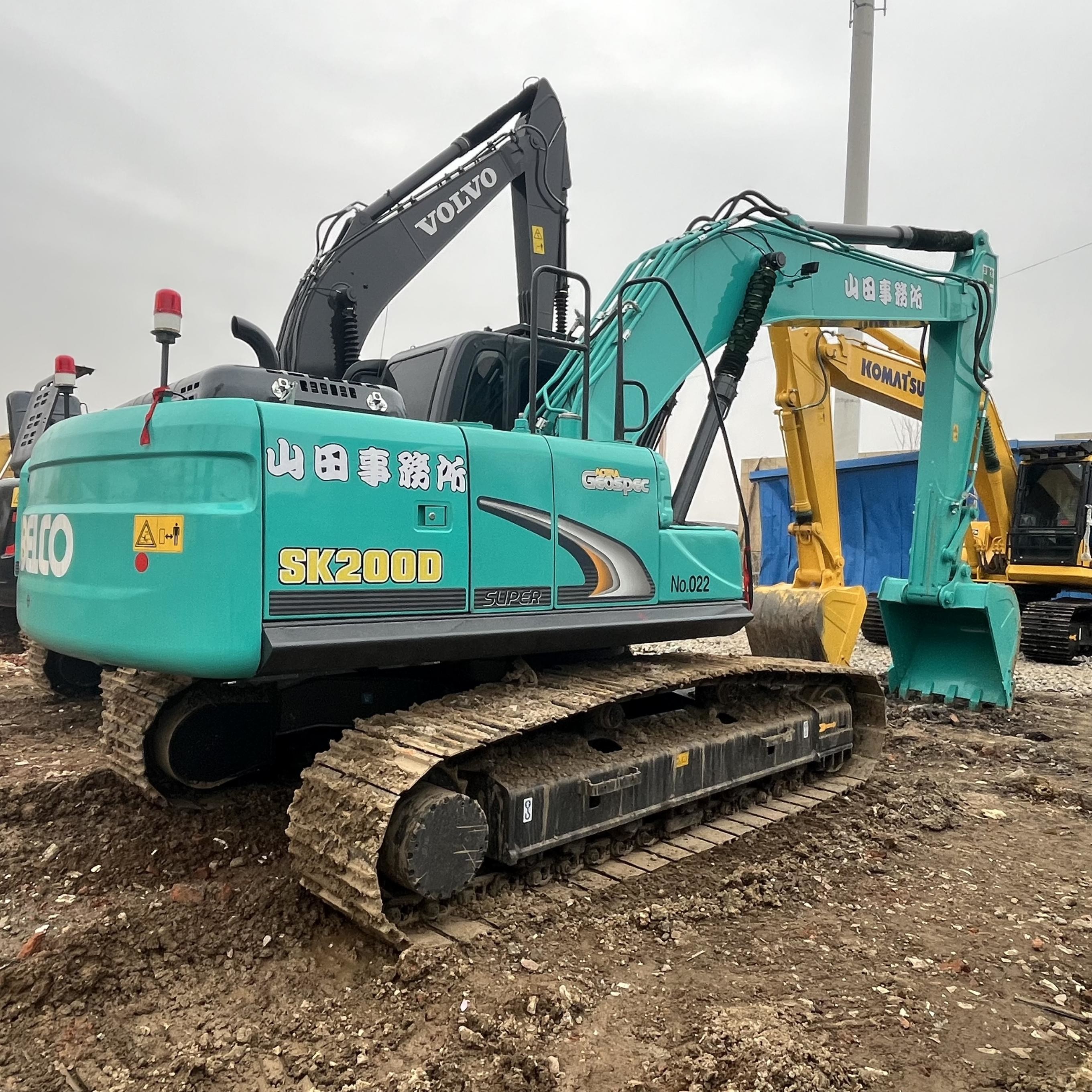 SK200D Used Kobelco Second Hand Crawler Excavator 20000kg Used Excavator Machine