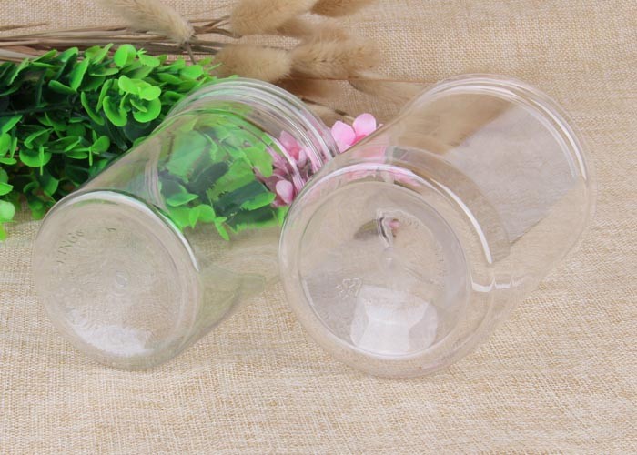 Plastic Packaging Tube Airtight Waterproof Clear Pet Jar With EOE Lid
