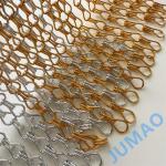 Sun Protection Facades Dramatic Effect Creation Metal Chain Room Divider