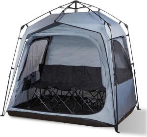 Wholesale 157*130*188CM 4-Person Automatic Fiberglass Frame Grey Polyester Pop Up Sports Tent Waterproof Single Layer Easy Set Up from china suppliers