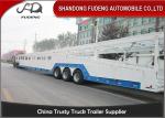 Steel Chassis Automatic Car Carrier Trailer Double Axles Double Floor