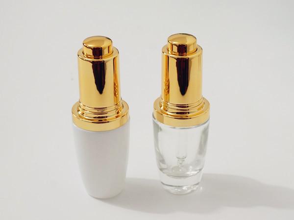 ES-32115 glass cosmetic essential oil bottle & bulb dropper pipettes/closures