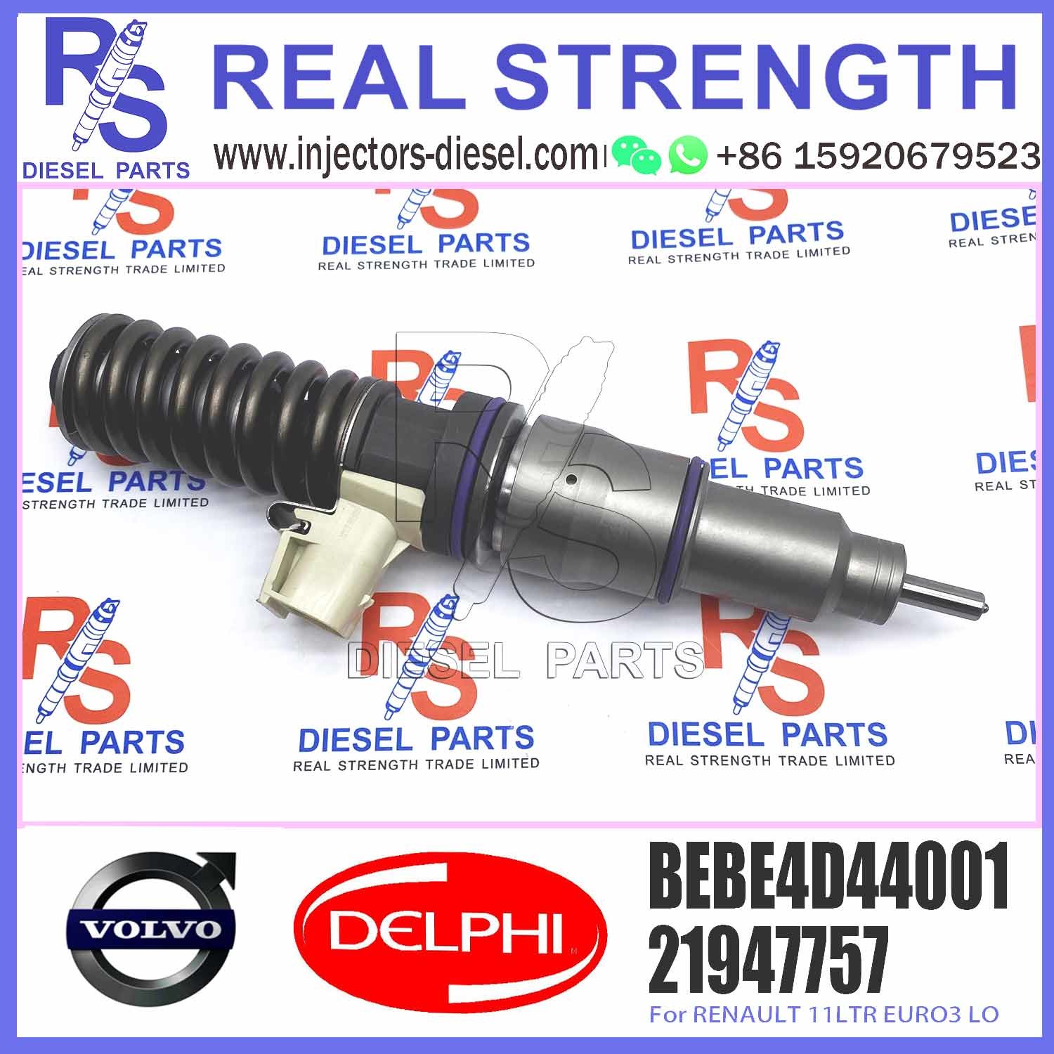 High Quality Diesel Fuel Injector 21947757 7421947757 BEBE4D44001 For RENAULT 11LTR EURO3 LO