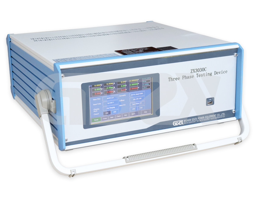 Portable Three Phase Energy Meter Calibration Electrical Test Equipment With Test Shelf
