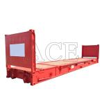 40ft 40' Steel Corten Steel Flat Rack Shipping Containers with Plywood Floor and