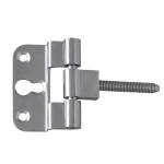 Powder Coated Door Steel Hinges Zinc Alloy Up Down Adjustable