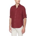 Vintage Large Thin Mens Casual Linen Shirts Long Sleeve Woven