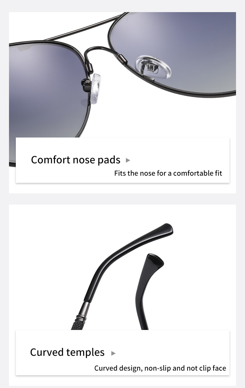 Men Women Metal Aviator Sunglasses Super Elastic Memory Metal