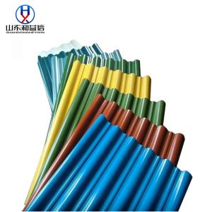 Wholesale Pre Painted Galvanized Iron PPGI Color Coated Corrugated Roofing Sheet For Residential Commercial Building from china suppliers