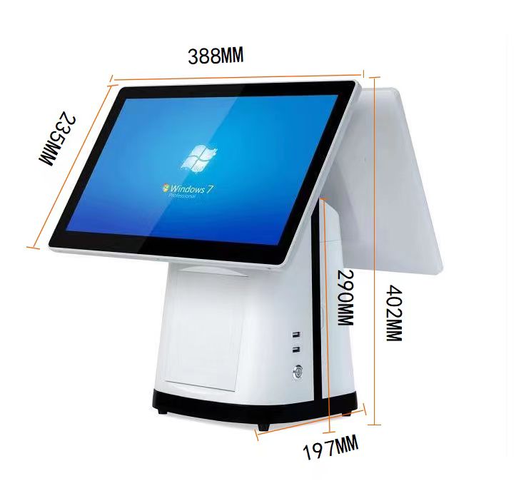 Fast Food and Market POS Machine Printer 80mm Built-in Thermal Printer with Cutter