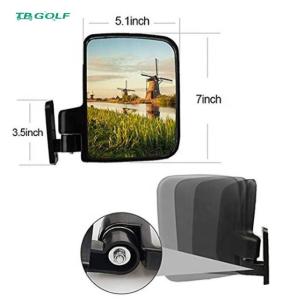 Wholesale Foldable Golf Cart Side Mirrors With LED Light / Golf Buggy Accessories from china suppliers
