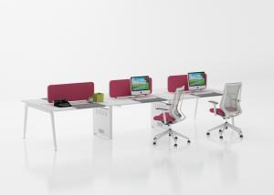 Wholesale Dark Oak 6 Person Office Workstation , Modular Office Desk Partitions from china suppliers