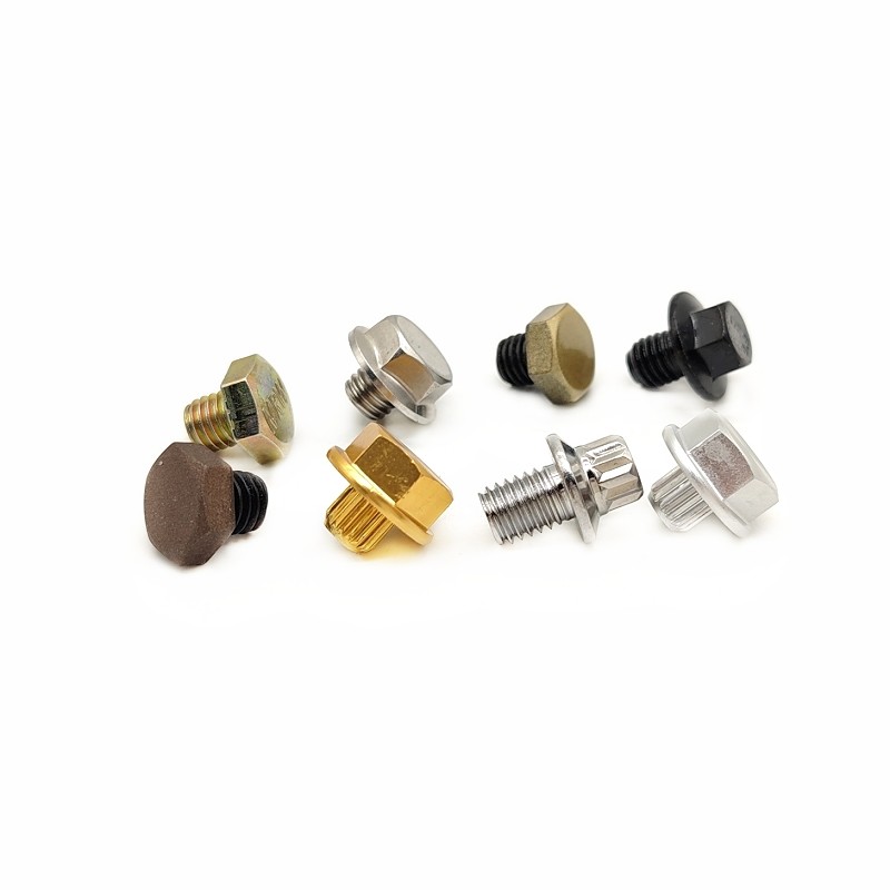 10.9 Level Painted Bright Black Hexagon Bolt Screw Custom Made