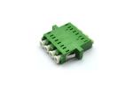 Telecom Network LC Fiber Connector , Quad Single Mode Flange Coupling Adaptor
