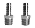 5/16" Hose Barb X 1/2" Male NPT Stainless Steel Pipe Fitting