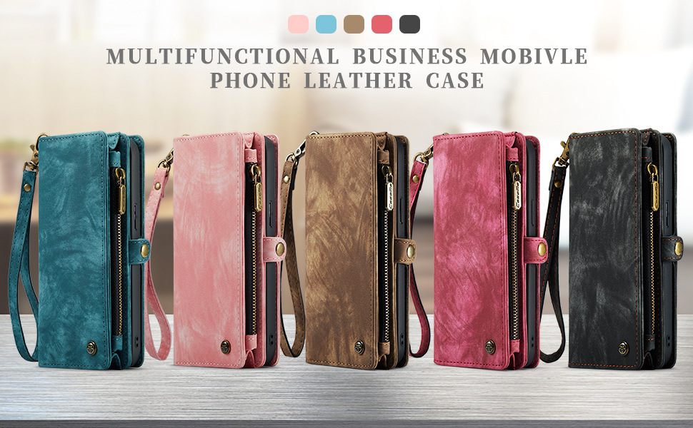 Card Slot Mobile Shell Leather TPU Phone Cases Wallet Flip Cover Phone Case for iPhone 13 14 Pro Max Luxury Design Style