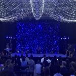 2*3M Blue And White LED Light Curtain 3500K LED Curtain Star Lights For Stage
