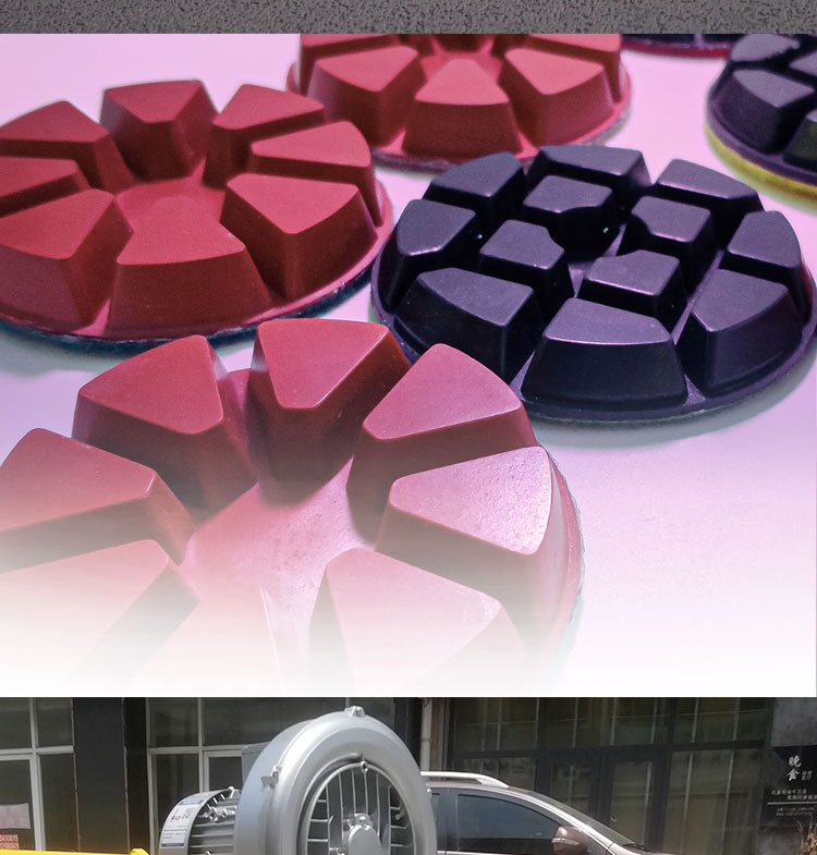 High Working Efficiency Diamond Abrasive Disc for Concrete Fine Grinding in Dark Gray