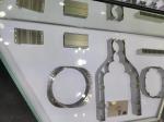 Zinc Plating CNC Aluminum Parts Steel Laser Cutting Air - Vent Front Plate