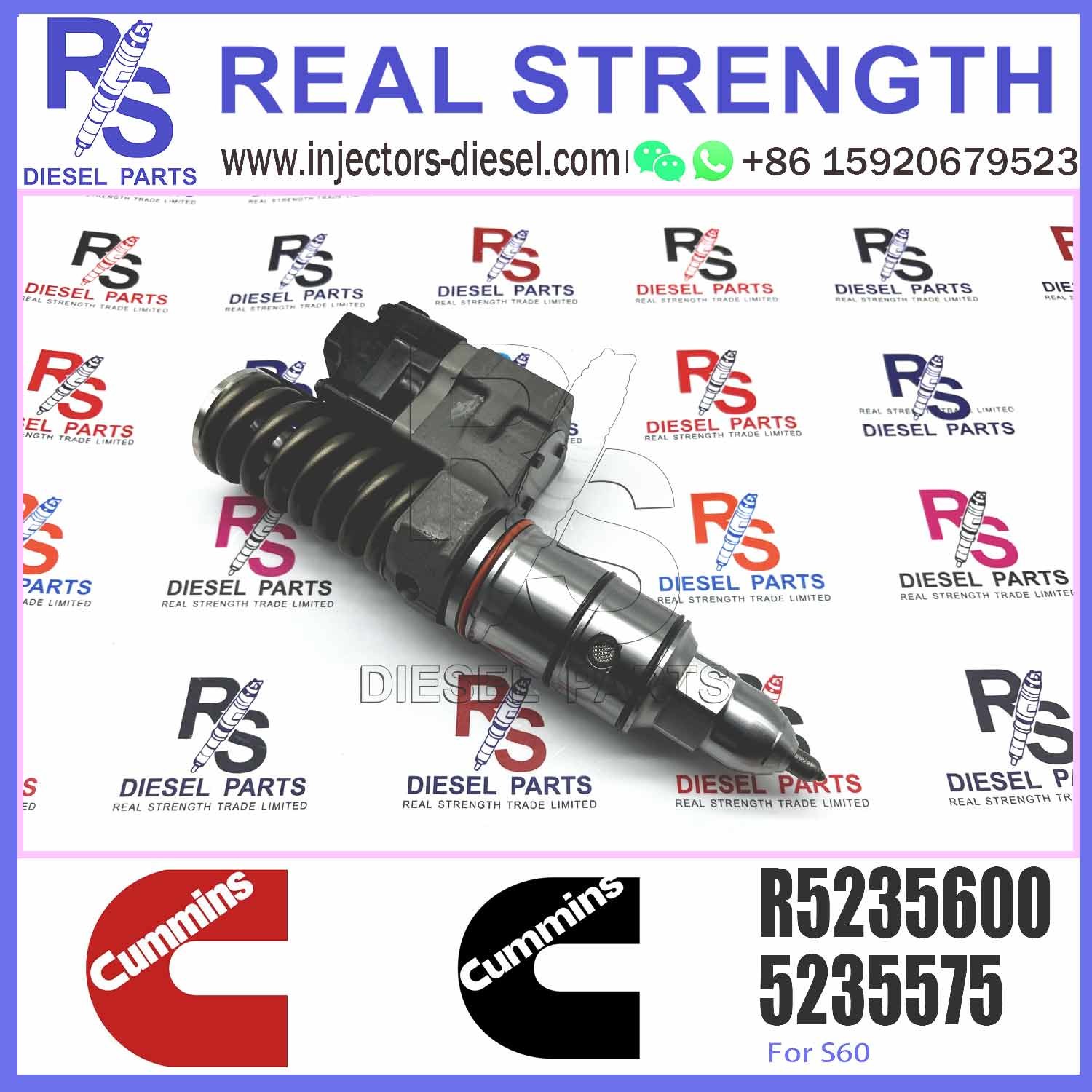Common Rail Injector R5235605 R5235550 R5235575 R5235580 R5235600 For DETROIT S50 S60 12.7 Diesel Engine 6067GU40 DDEC