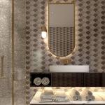 Dragon Scale Full Body Mosaic Ceramic Tiles Bathroom Background Wall Fish Scale