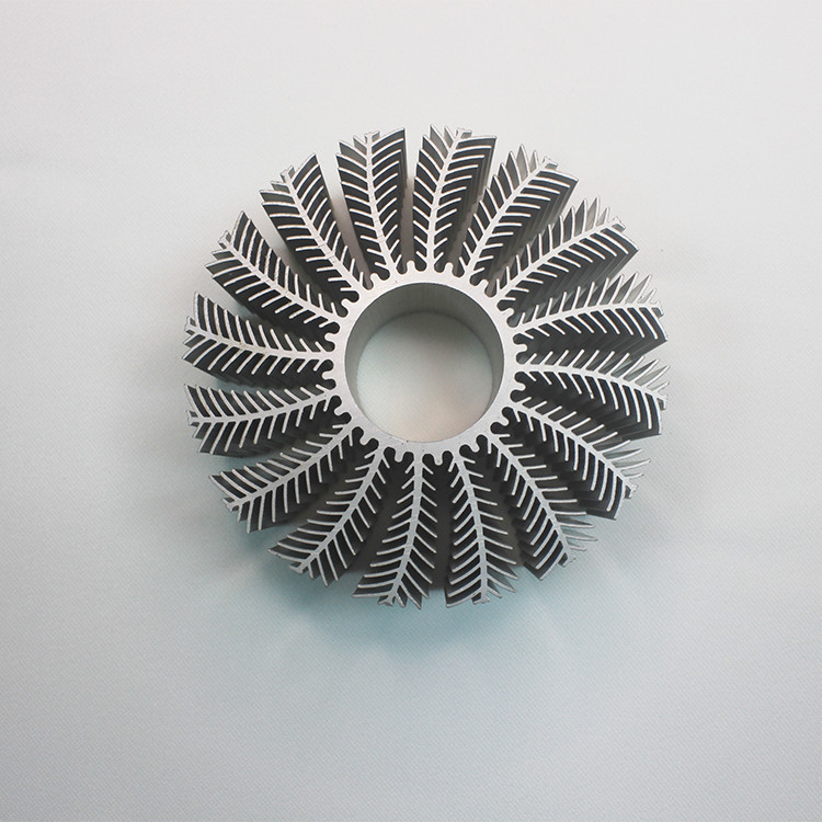 Sunflower Round Aluminum Extrusion Heat Sink H0004 For LED CPU GPU