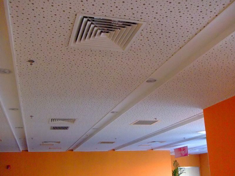 Design Acoustic Sound Absorption Suspended Gypsum Board for Ceiling