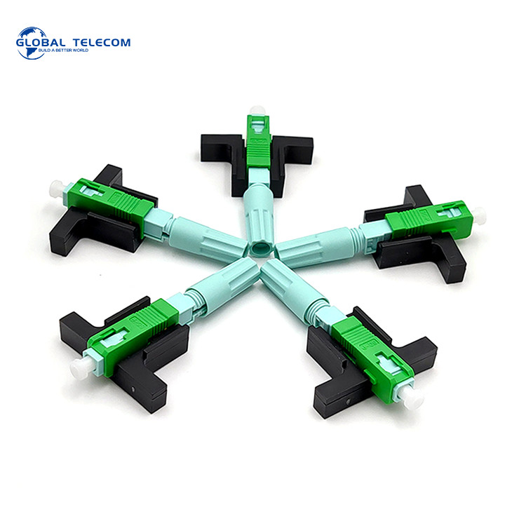 125μm Optical Fiber Fast Connector , Pre polished SC Quick Connector UPC APC