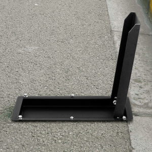 Flip Up Foldable Motorcycle Chock Stand for 3" to 6" Wide Tires Steel Tire Stand Wheel Immobilizers
