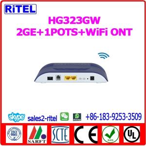 Wholesale HG323GW 2GE+1POTS+WiFi GPON ONT from china suppliers