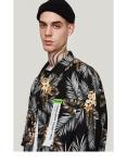 Small order clothing manufacturers Sustainable Printed Funny Mens Beach Hawaiian