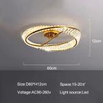Nordic Luxury Ceiling Lamp Creative Living Room Dining Room Crystal Ceiling