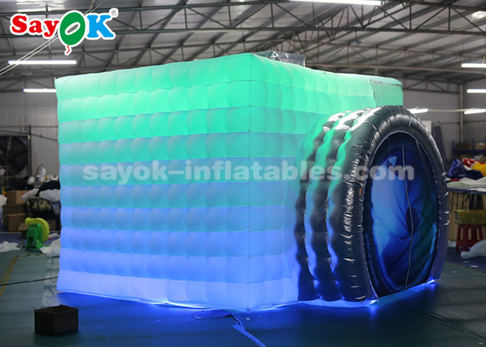 Portable Photo Booth Inflatable Photo Studio Lightweight Inflatable Photo Booth Double LED Strips For Trade Show