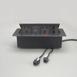 Wholesale Usb 5V 2.1A Rj45 Zinc Alloy Tabletop Pop Up Socket from china suppliers